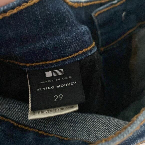 Flying monkey-platinum skinny jeans-low rise-dark wash-size 29 - Picture 6 of 7